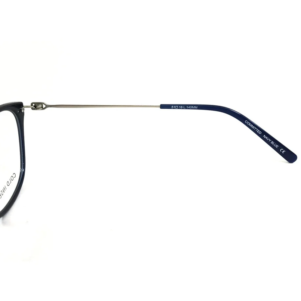 Aspire Eyeglasses Frames COMMITTED NAVY BLUE Cat Eye Full Rim 51-16-140